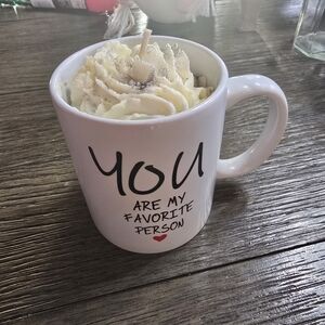 White Mug with Heart Design